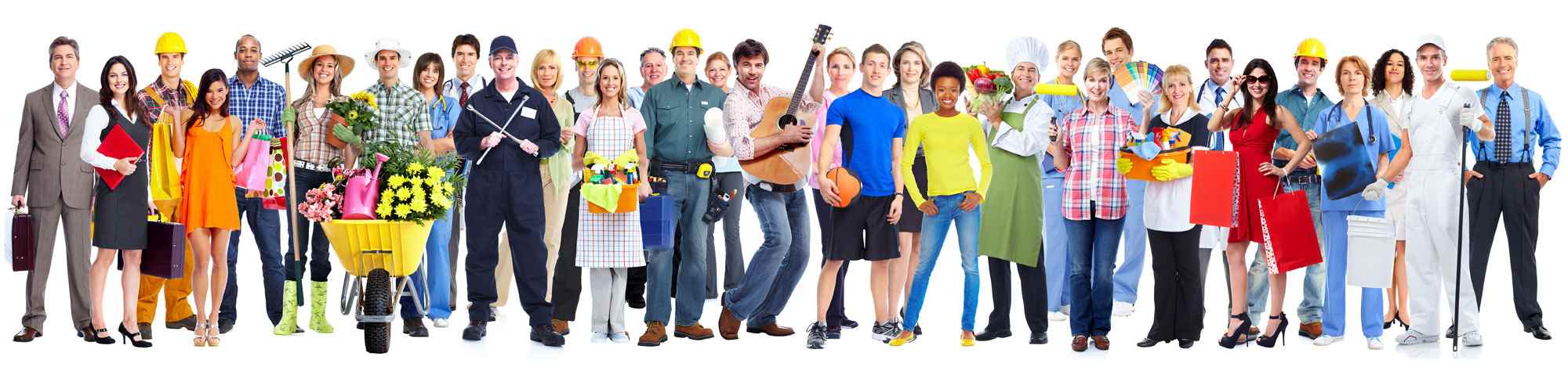 group of apprenticeships from different occupations.